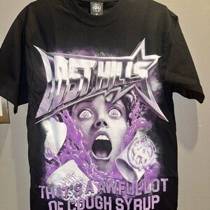 Lost HillsGraphic T-Shirt - That’s a Awful Lot of Cough Syrup Tee NWT